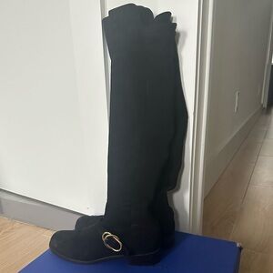 Stuart Weitzman Henley black over the knee suede boots, women’s size 9